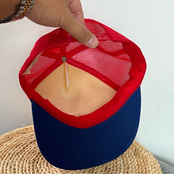 Vintage 80s McDonalds United States Olympics VTG Snapback Trucker Hat - Picture 4 of 5